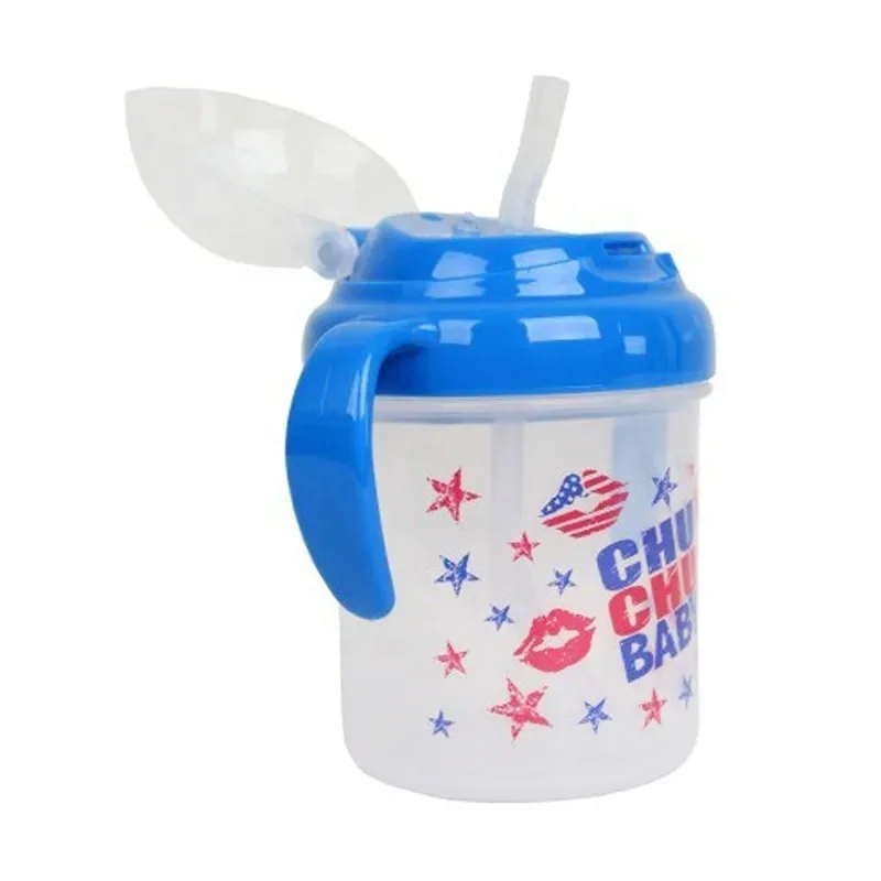 Made in Japan Baby Plastic Straw Mug 200mL Bule High Quality Plastic Straw Bottle for Kids Wholesale Hot Selling Products 2024