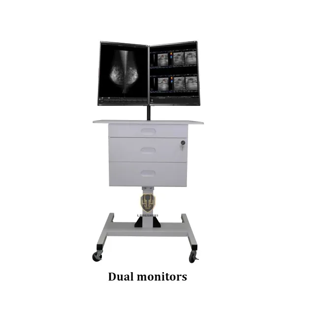 Height adjustable mobile medical computer cart for laptops notebooks