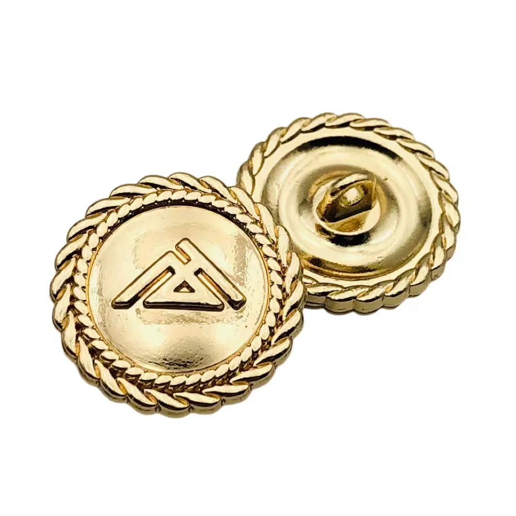 New Design Custom LOGO Coat Shirt Metal Sewing Button Shanks Sewing Button