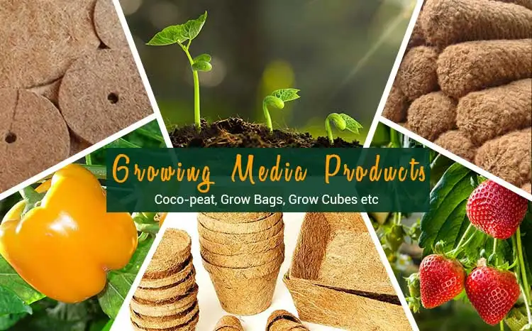 Widely selling Natural Biodegradable 100% eco-friendly 25kg Cocopeat Bales for agricultural purposes promotes agro busineses