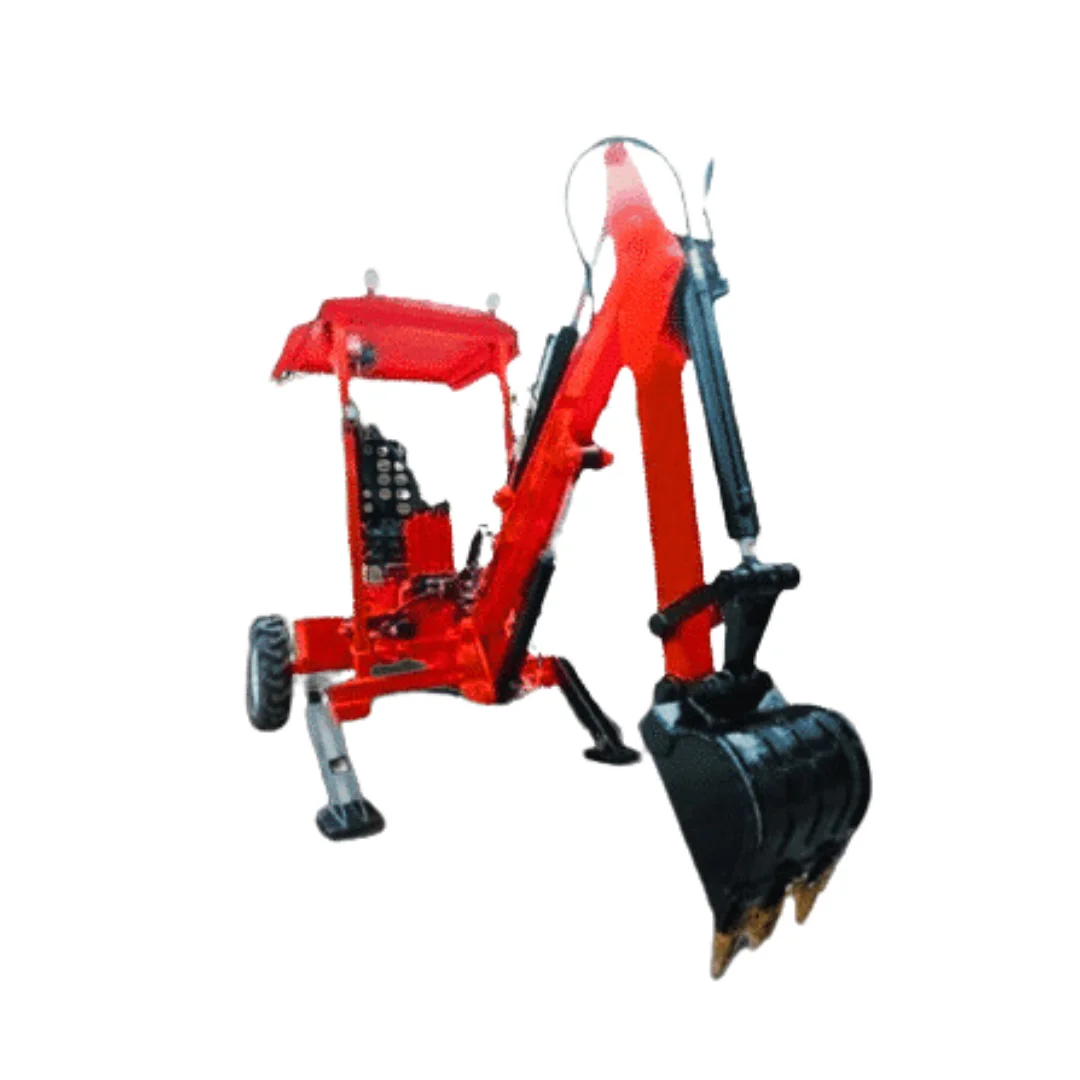 Mini Backhoe 9.5 HP Petrol Engine Stand Type Made in India Compact Excavator Efficient Earthmoving for Agriculture, Construction