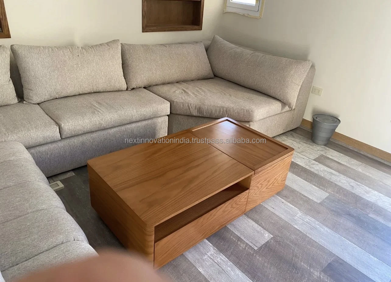 Solid Mango Wood light brown polished Design Hand Look Furniture