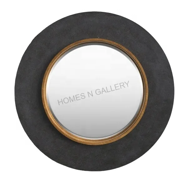 High Quality New Arrival Handmade Round Modern Luxurious Metal Iron Wall Mirror for Home Decoration and Creative Wall Mirror