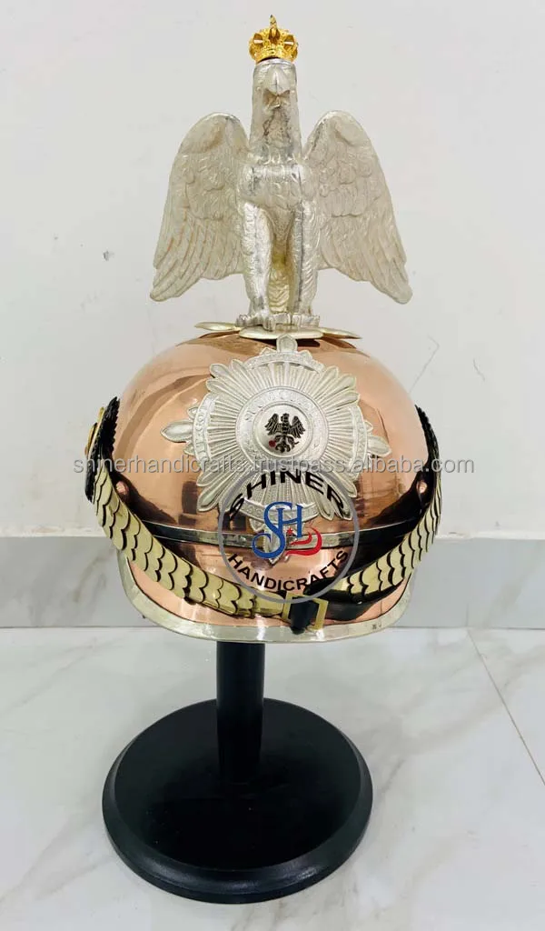 Средневековый немецкий прусский шлем латунный и медный Орла декоративный из прусской гвардии