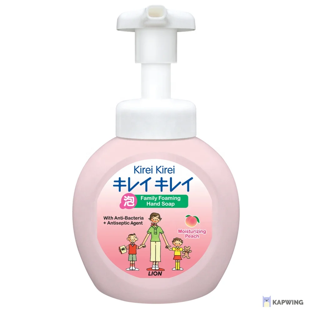 Kirei Kirei Foaming Hand Soap Moisturizing Peach Formula For Family