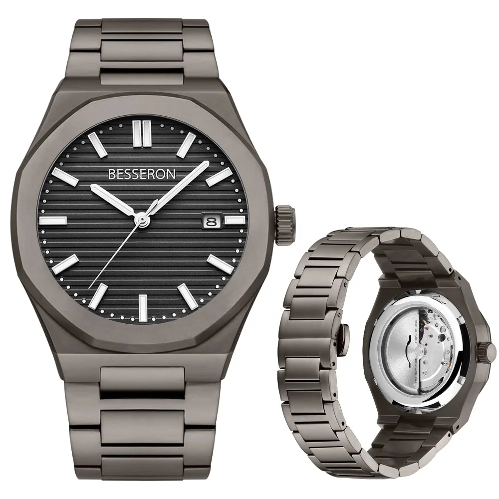 Wholesale Mechanical Watches Tailored for Men 42mm 316L Stainless Steel Japan 8215 Mechanical Movt 5ATM Waterproof Automatic