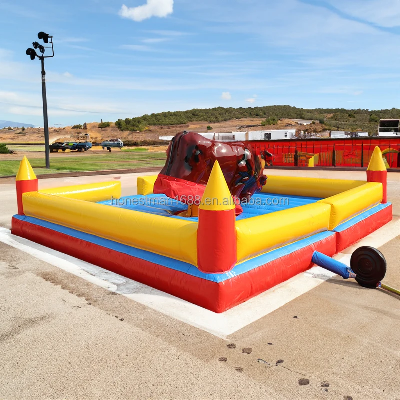 amusement equipment  electronic rodeo mechanical bull ride inflatable bull riding machine for sale