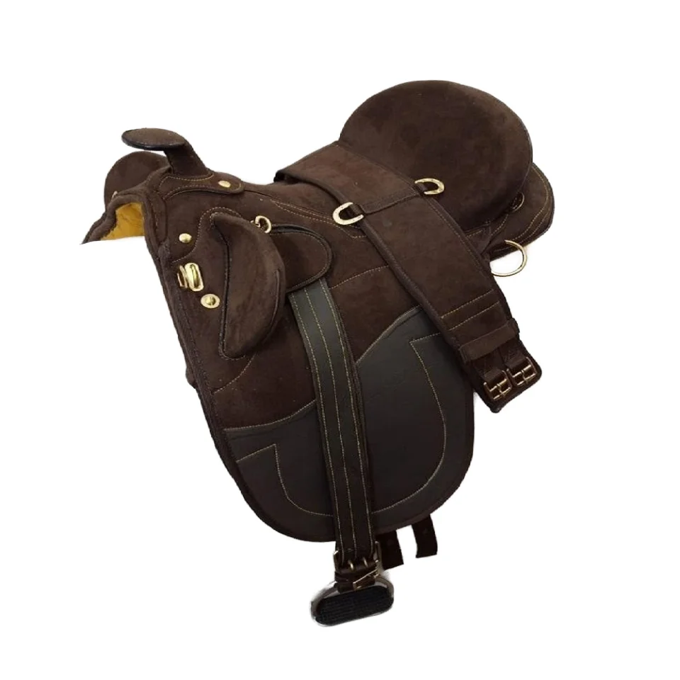 Australian Stock Saddle Made From High-quality Durable Synthetic Leather Lightweight & Comfortable