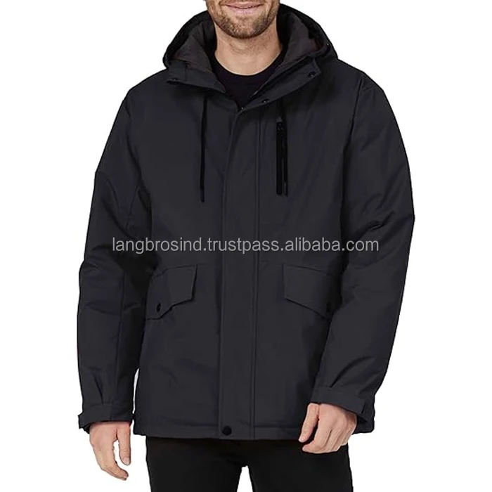 Оптовая продажа модная мужская зимняя 2025 куртка-пуховик большого размера с капюшоном водонепроницаемая Лыжная куртка