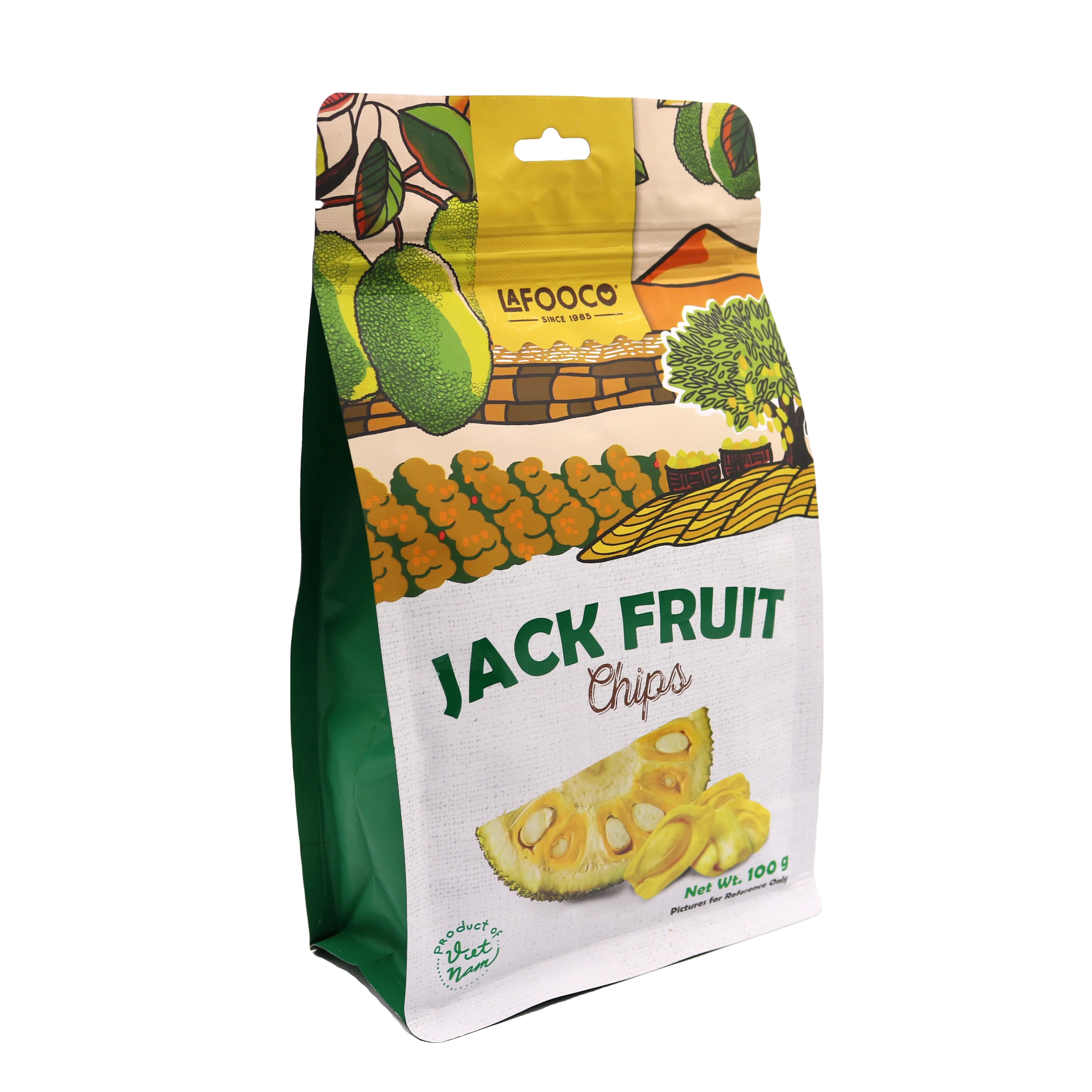 Thai Jackfruit Chips Pack Bulk 5 kg Aluminum Bag Made in Vietnam