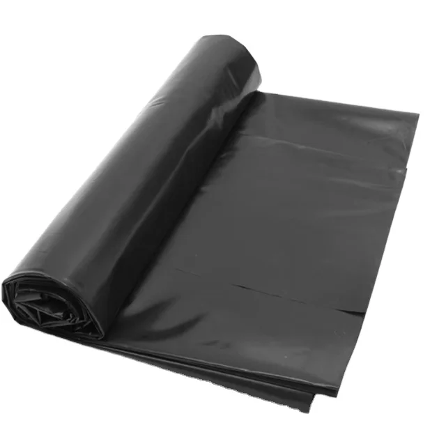 Black Plastic Builders Film 4 mil Building Film Polythene Plastic Construction Film 10 x 100 ft
