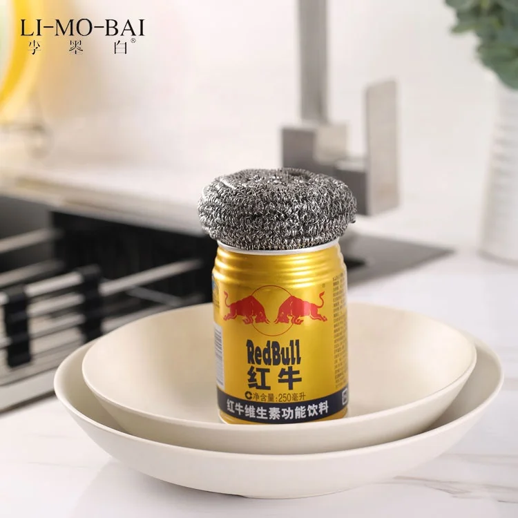 Pot Cleaner Cleaning Sponge Kitchen Scrubbing Spiral Cleaning Brush Stainless Steel Pot Scraper