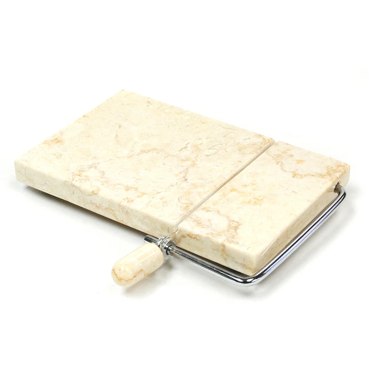 Natural Champagne Marble Cheese Board Slicer