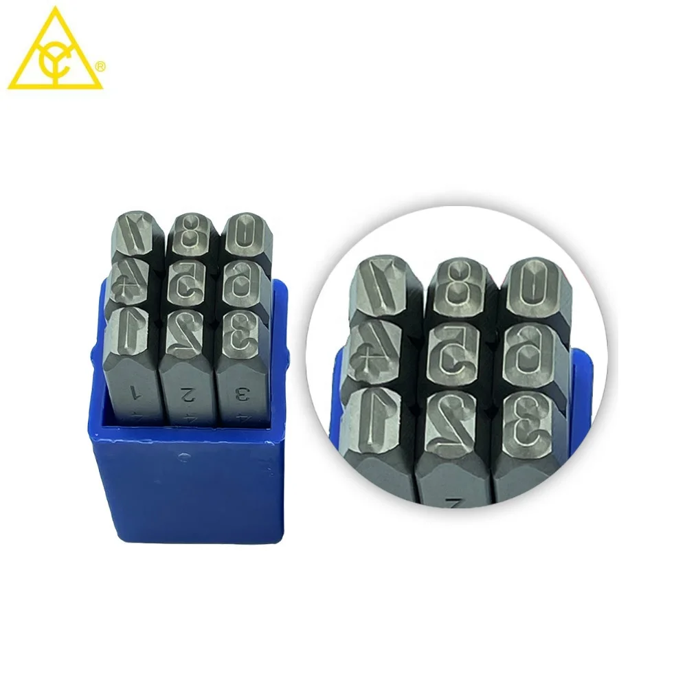 Factory direct sale  6(S)mm german number punch jewelry stamps