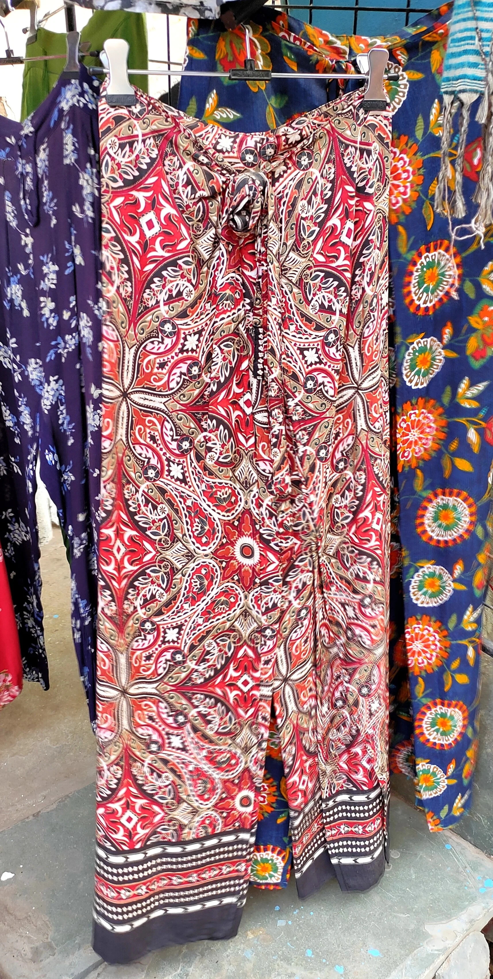 Ladies printed silk long dress Vintage design dress bohemian women New Vacation V neck boho printed casual dress
