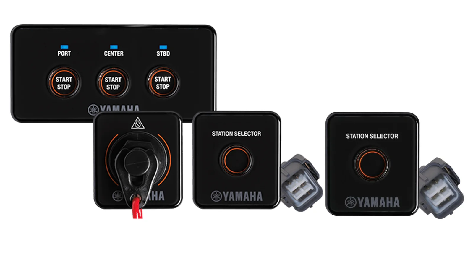 DBW TRIPLE ENGINES SECOND STATION SWITCH KIT 6X6-W0035-90 FOR DBW REMOTE CONTROL for Yamaha