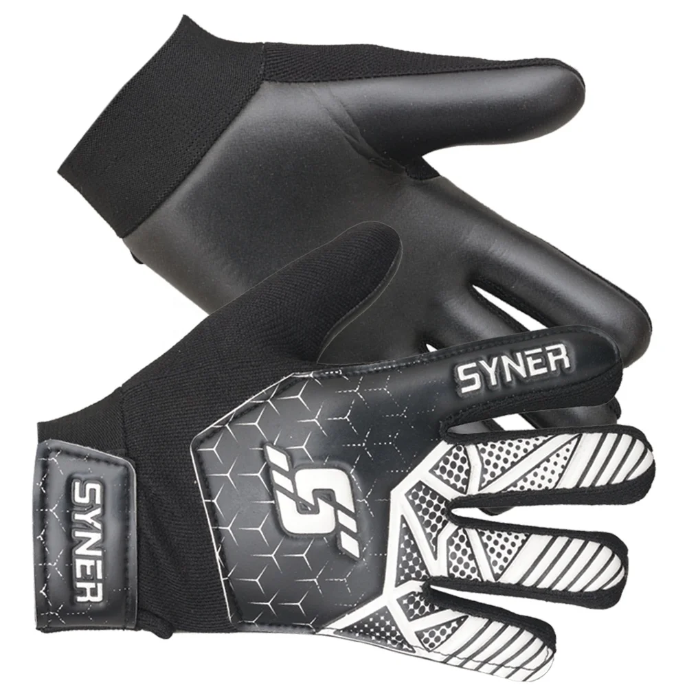 Custom Soccer Goalkeeper Gloves for Kids Boys Children Youth Football Strong Super Grips Protection kids Goalie Gloves