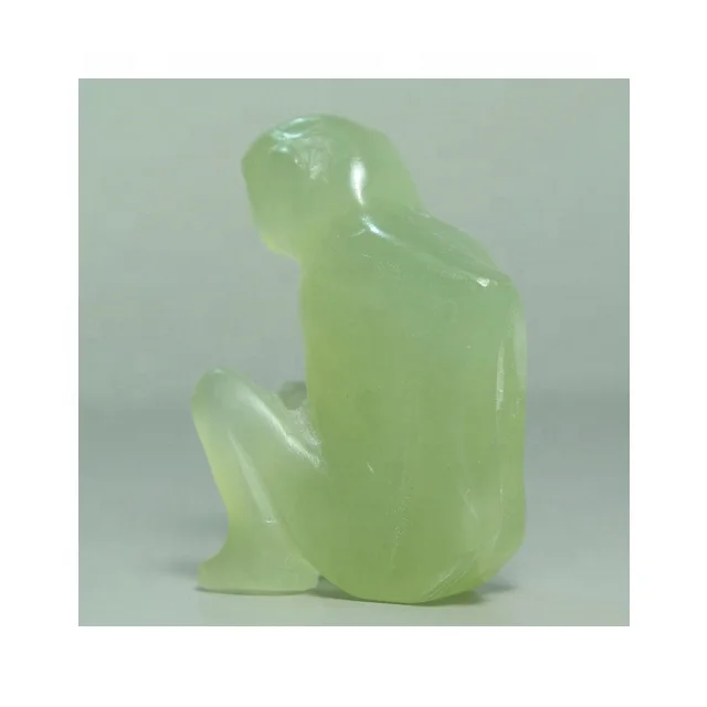  Маленькая декоративная фигурка оникса в виде зеленой обезьяны по индивидуальному размеру
