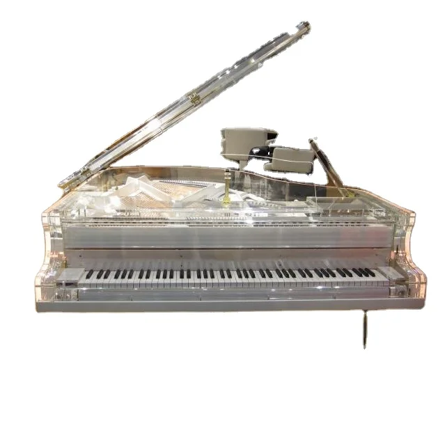  Прозрачный акриловый кабинетный рояль продается HG-168A со светодиодными огнями