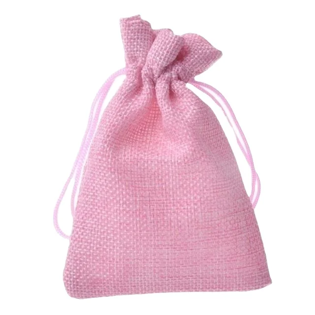 wholesale jute drawstring bags High Quality Jute Hessian Drawstring Gunny Sack Bag for Gift Jewelry Cocoa Beans Pouches