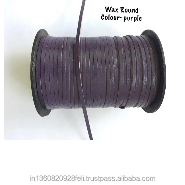 
Wax Flat Leather Cord With Mutiple Color And Size Options 