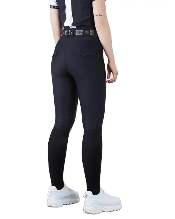 Low Moq Horse Full Seat Silicone Breeches Black Color Horse Riding Leggings Equestrian Clothing