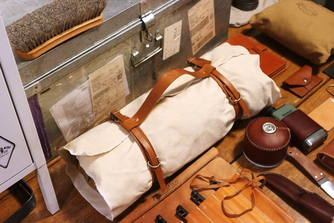 Buffalo Leather Carrier Blanket Strap Yoga Mat Carrier, Blanket Carrier, Handmade Premium Heavy Duty Leather Carrying Strap Belt