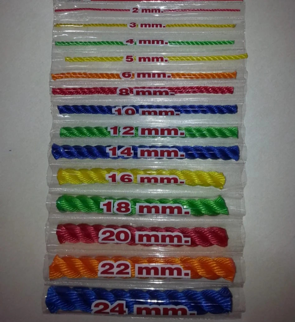 HDPE Monofilament PE Ropes 1mm, 2mm, 2.5mm, 3mm, 4mm, 5mm, 6mm, 7mm, 8mm, 9mm Ropes Twine India Factory