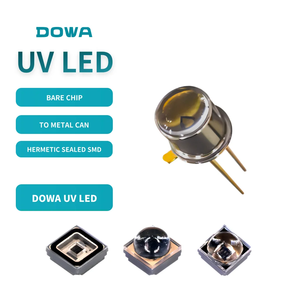 DOWA UV LED голый чип формы флип Au AuSn Pad UVA UVB светодиодный