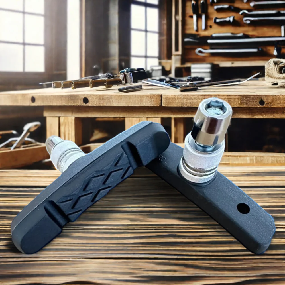 High Quality Steel & Rubber V Brake Pads for MTB & Road Bikes Excellent Friction Rim Brake Shoes for Cycling