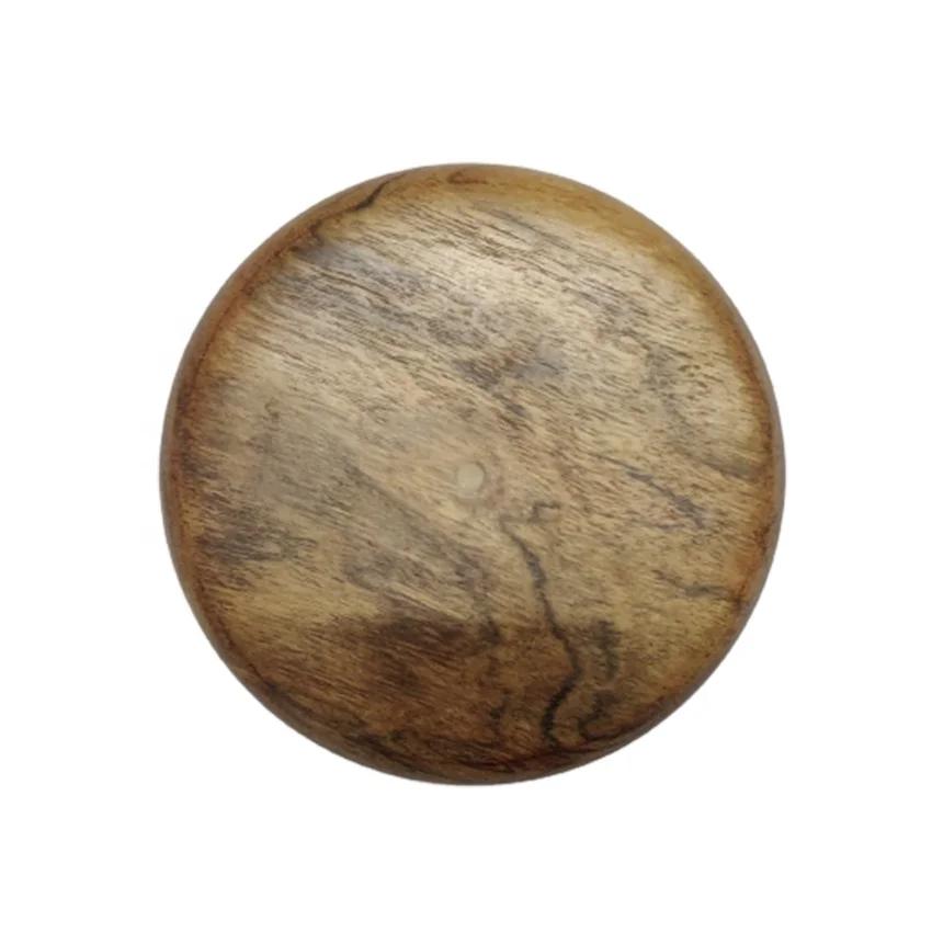 Customized Unique Luxury Top Collection 2021 Food Safe Round Dark Natural Acacia Wood Platters Set of 4 for Serving foods