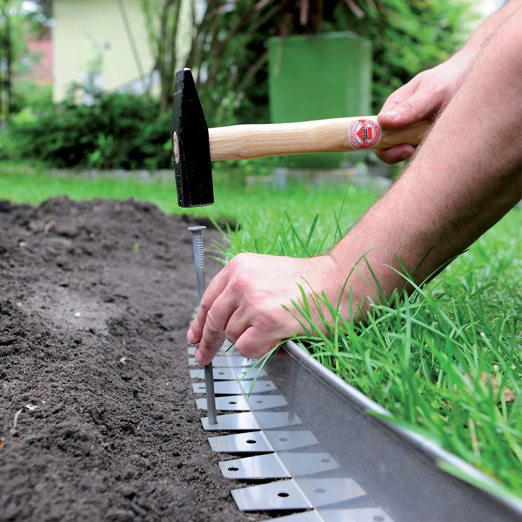 Complete Set Stainless Steel Garden Edging with Installation Nails