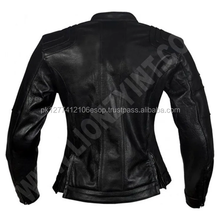 OEM New High Quality White PU Best Selling Price High Quality Ladies Women Leather Jacket