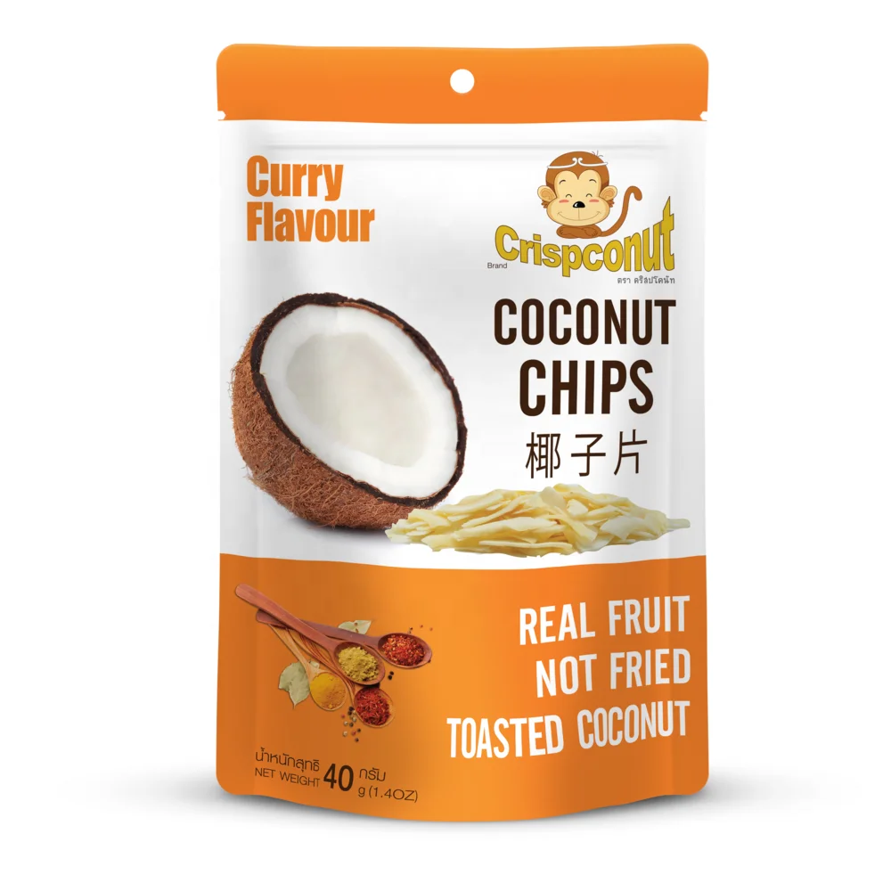 Thailand Curry Flavour Coconut Chips Crispconut