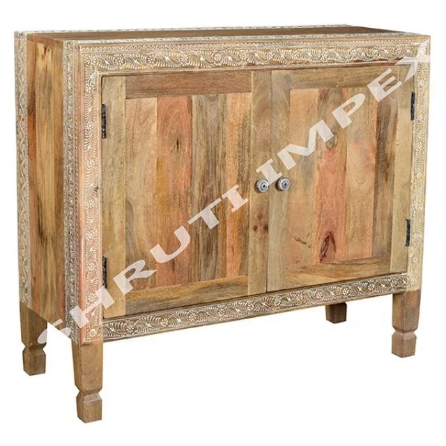 antique mango wood natural sideboard cabinet furniture