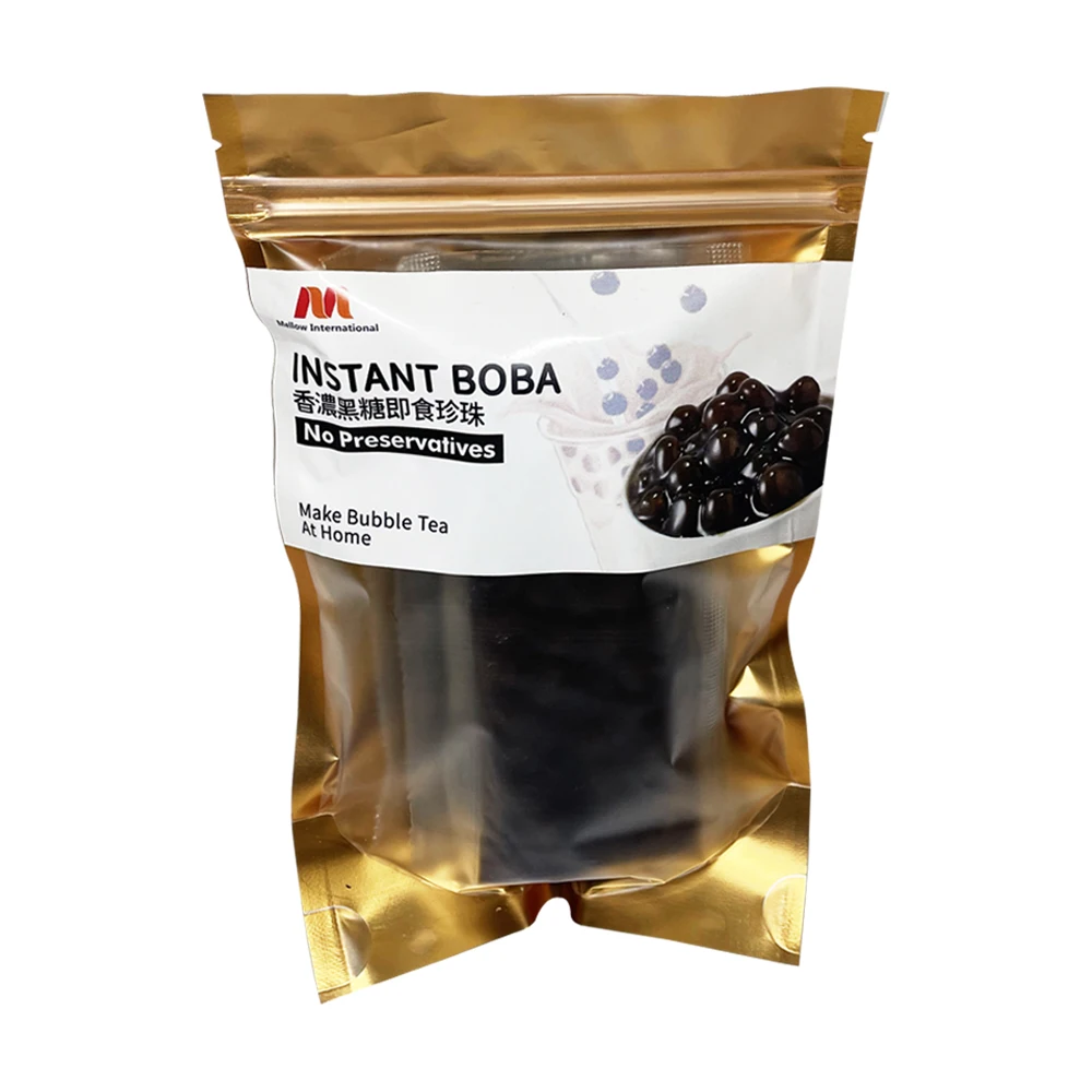 Taiwan Made Brown Sugar Boba Pearl Milk Tea Instant Boba Tapioca for Bubble Tea
