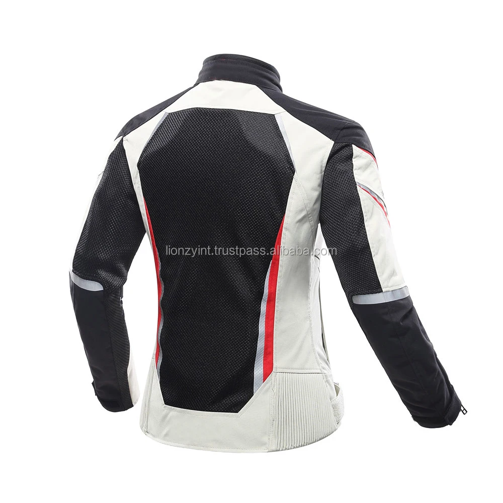 Motorcycle Motorbike Woman Textile Mesh Summer Cordura Jacket With Protector Level 1 or Level 2 Lionzy International
