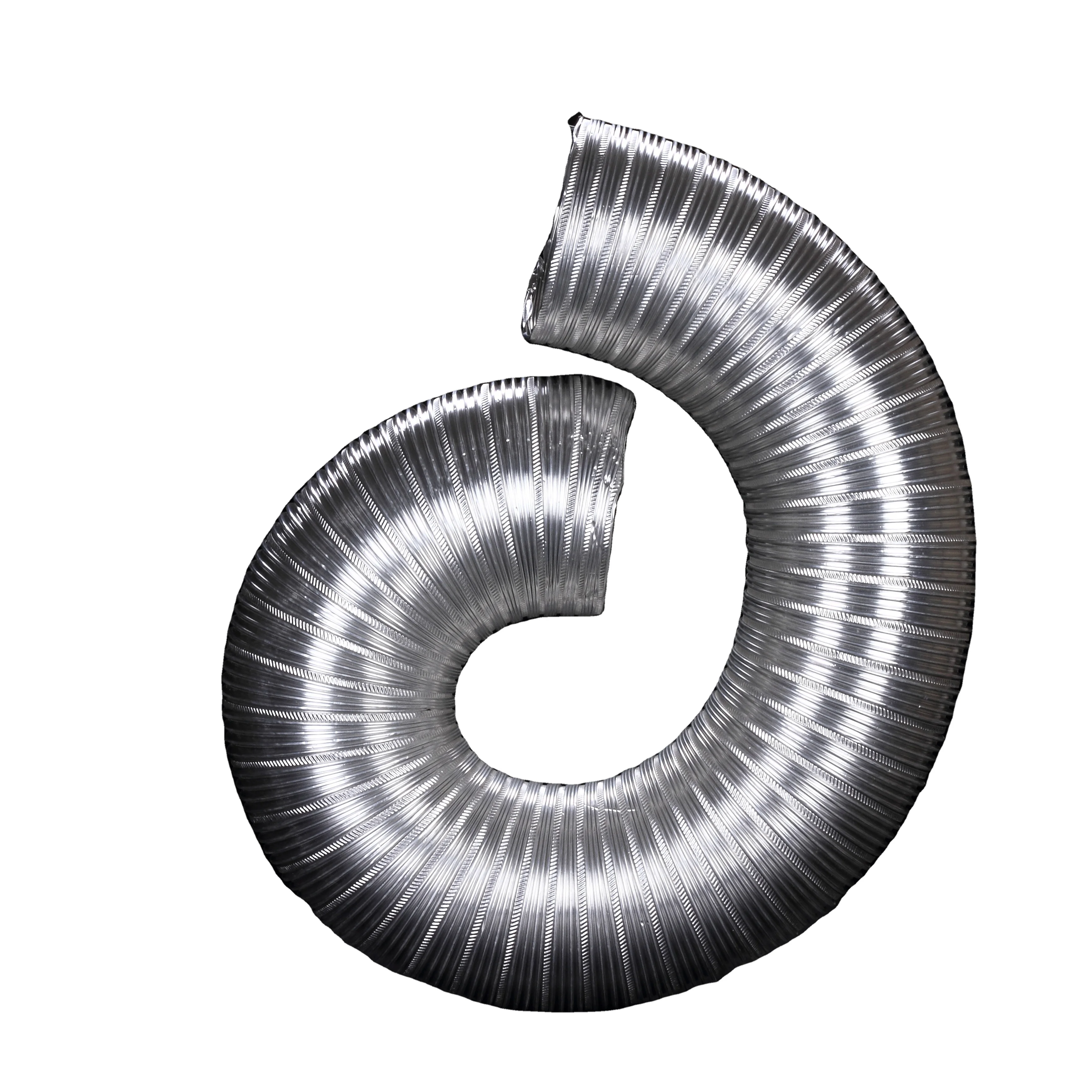 Hstube, Полужесткий алюминиевый воздуховод, акустический воздуховод, четырехгофрированный однослойный или двухслойный алюминиевый трубопровод