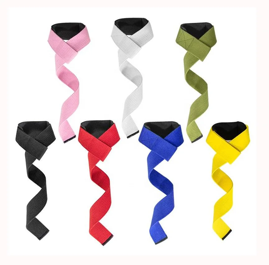 Power gain Lifting Straps WEIGHT RUBBER WRIST WRAP SUPPORT GYM STRENGTH TRAINING Lifting Straps Fitness Equipment Power Training