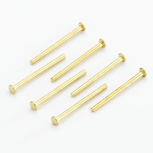 2.8x50mm Brass Copper Flat Head Nails Copper Core Rivet Copper Pull Nails with high quality