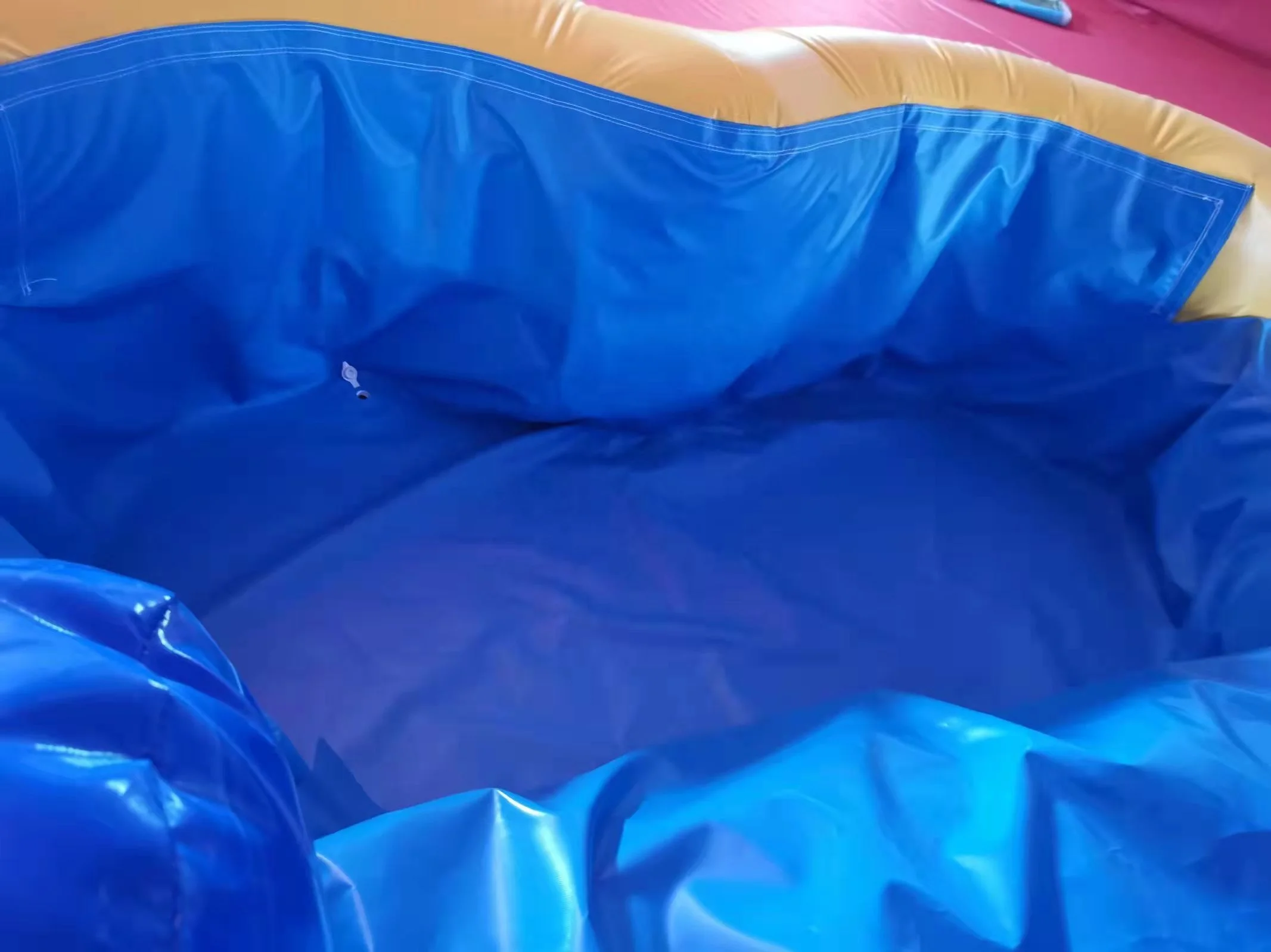 marble purple inflatable castle combo palm tree bouncy castle jumping bouncer tropical moonwalk combo with heart-shaped pool