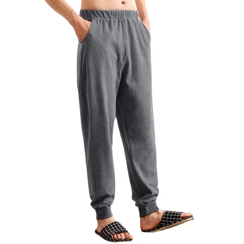 Wholesale Lovers of cotton Pyjamas Mens Sleepwear Solid color Organic womens cotton+2021 Summer Solid Color Pajamas Silk Ladies