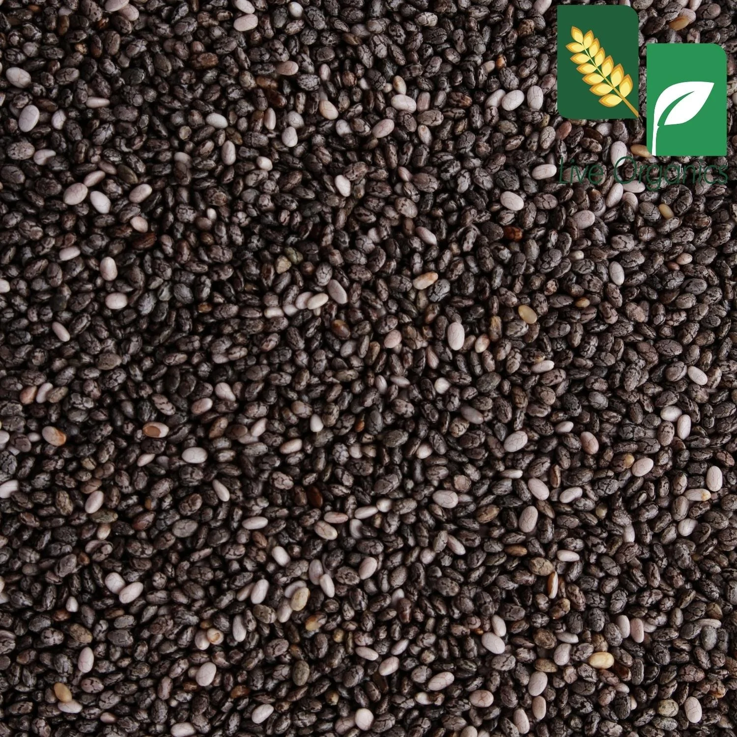 Black Chia Seeds - Natural & Organic - Grown in India - 95% Black Chia - Non-GMO - Ethically Sourced