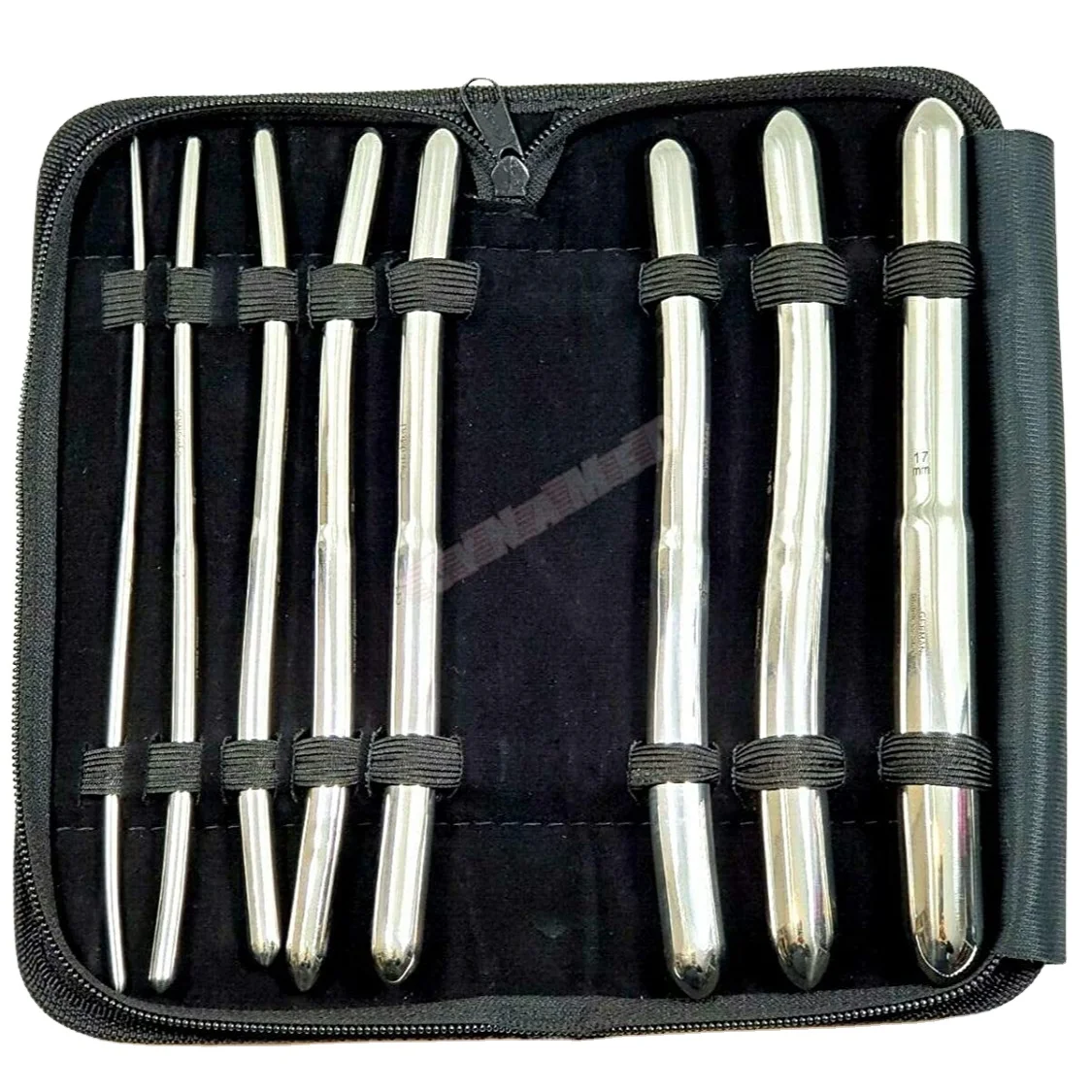 Премиум немецкий набор из нержавеющей стали, 8 штук, расширитель Hegar, звуковой набор 7,5 дюйма, двухсторонний инструмент