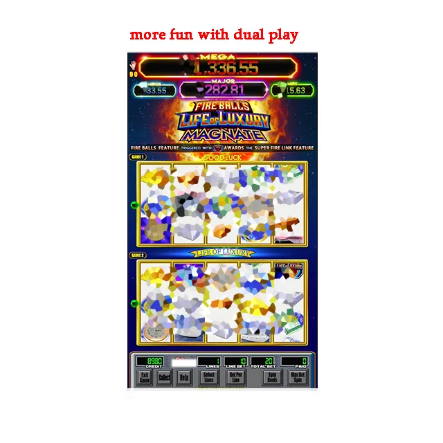 NEW Fire ball LOL MAGNATE Vertical coin game machine