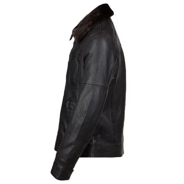 
Mens Motorcycle Bomber Style Genuine Leather Jacket Motorcycle leather jacket Manufacturers Suppliers 