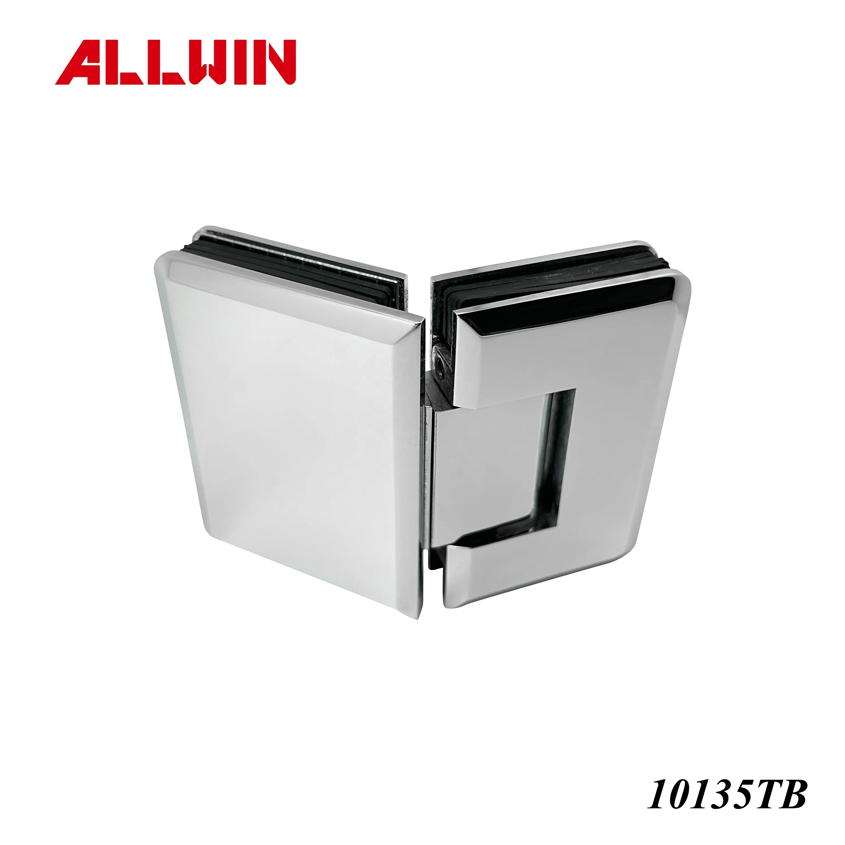 Modern Design 135 Degree Brass Heavy Duty Shower Glass Door Hinges with Three Screws
