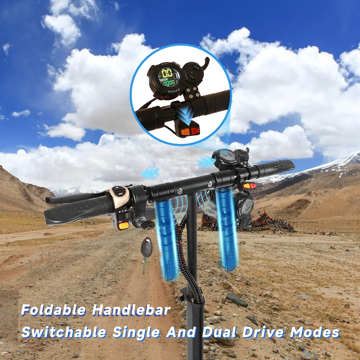 X6 High Speed 55km/h 2400W Dual Motor Electric Scooter 60km Long Range 10Inch Off Road with 2 Big Wheels New Design CE Certified