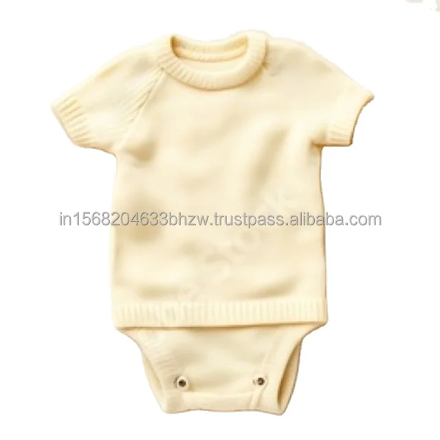 Оптовая продажа 2024 новый цвет однотонный хлопковый комбинезон для новорожденных летний детский