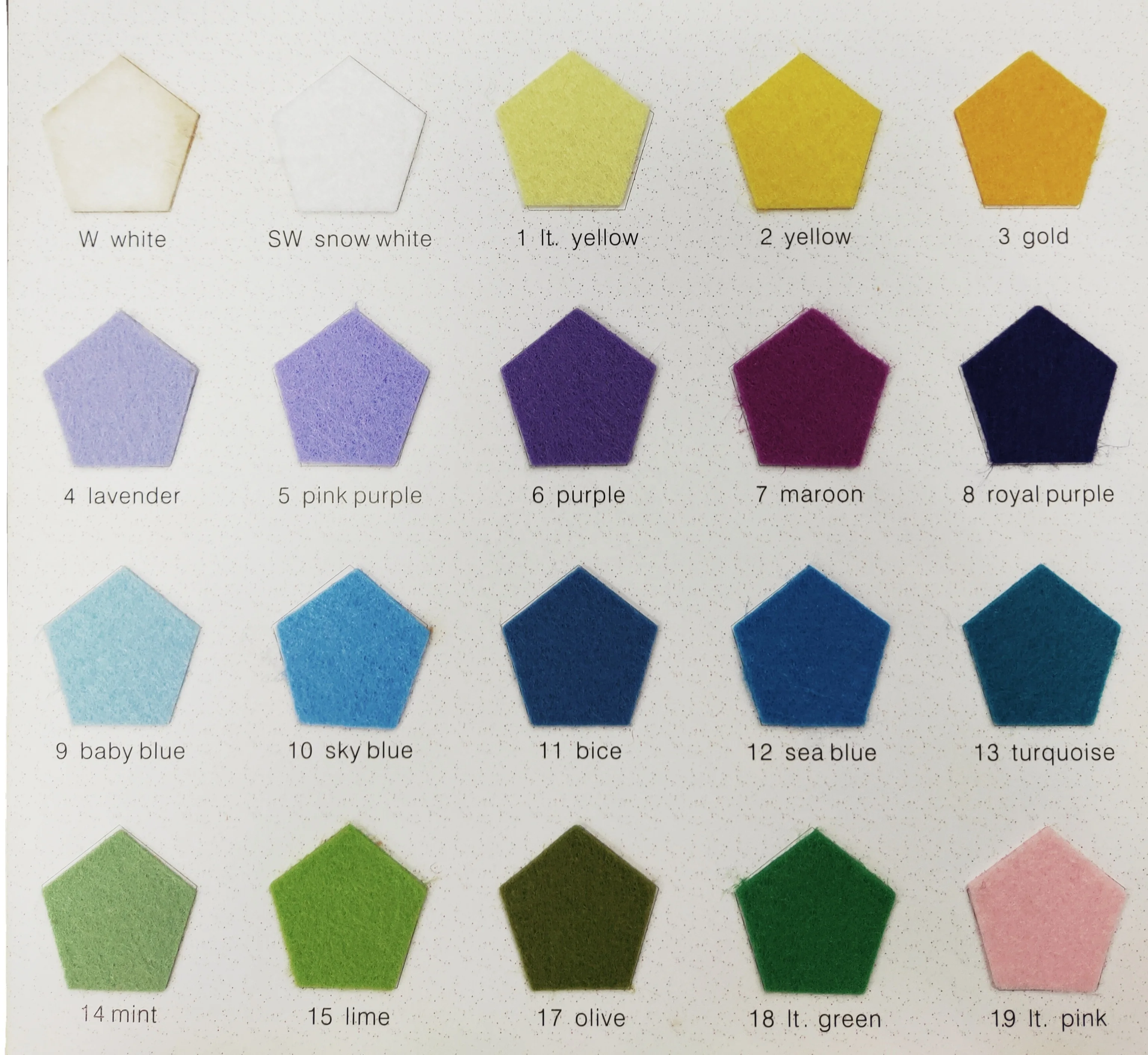 polyester felt 100% polyester fiber 200gsm yd1.0 mm thickness needle punch felt Width 20*30cm felt fabric polyester felt polyest